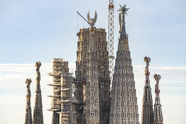 サグラダ・ファミリア聖堂、2023 年1 月撮影 © Fundació Junta Constructora del Temple Expiatori de la Sagrada Família