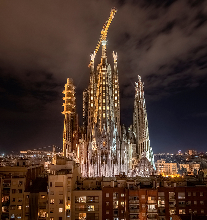 サグラダ・ファミリア聖堂、2022 年12 月撮影 © Fundació Junta Constructora del Temple Expiatori de la Sagrada Família