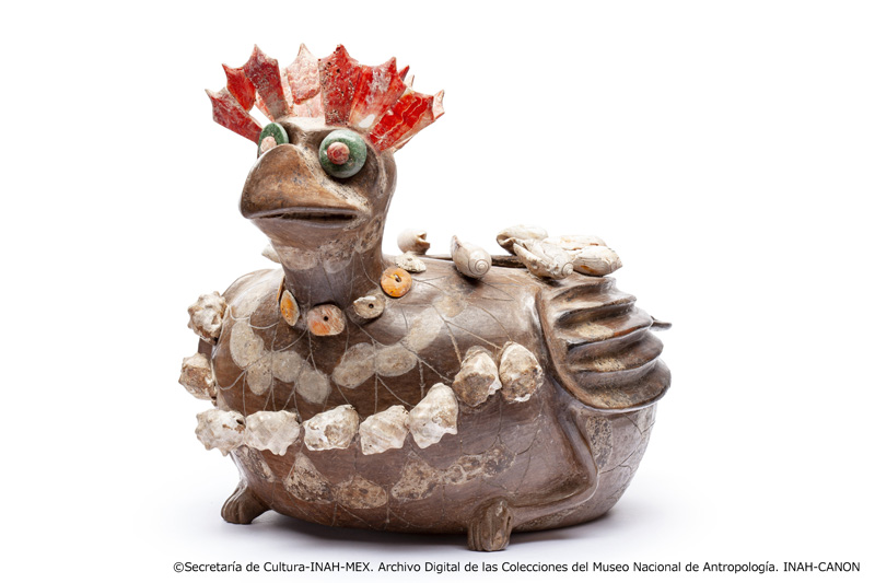 鳥形土器　テオティワカン文明、250～550年　テオティワカン、ラ・ベンティージャ出土 メキシコ国立人類学博物館蔵
