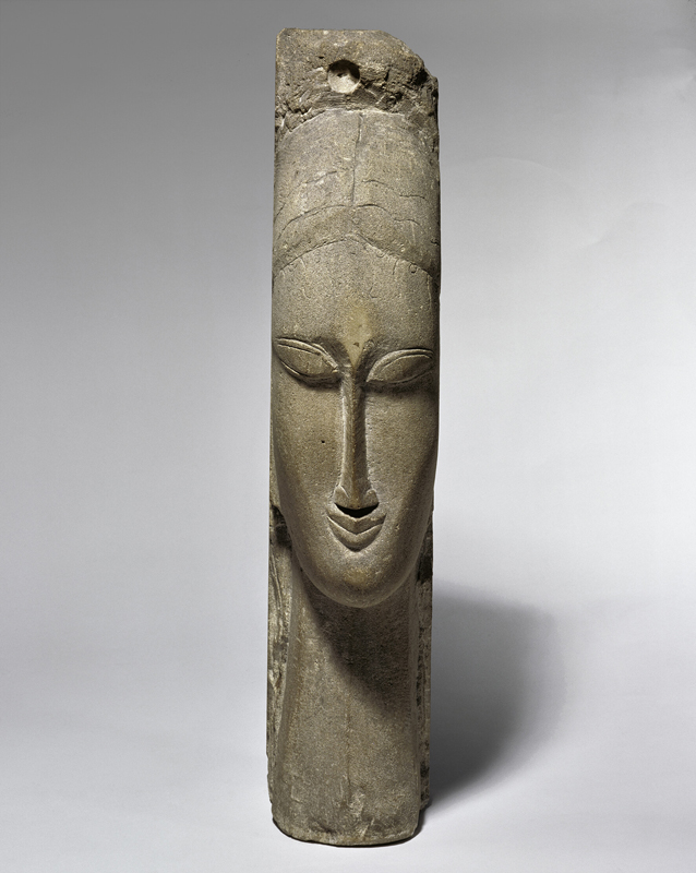 アメデオ・モディリアーニ《女性の頭部》 1912年／ポンピドゥーセンター（1949年購入）