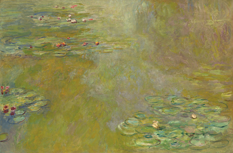 《睡蓮の池》1918年頃 油彩、カンヴァス 131.0×197.0cm ハッソ・プラットナー・コレクション